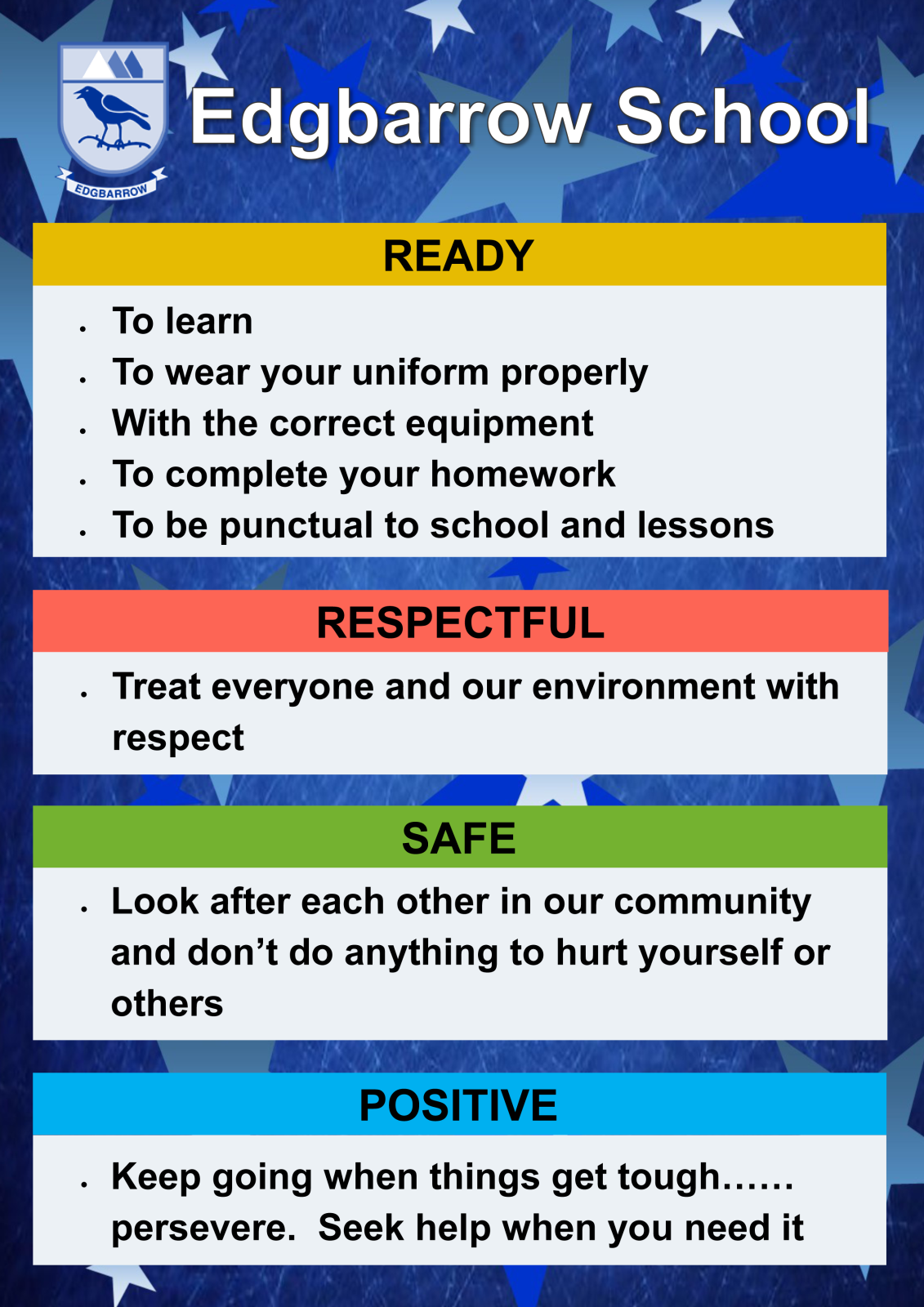 School Values poster