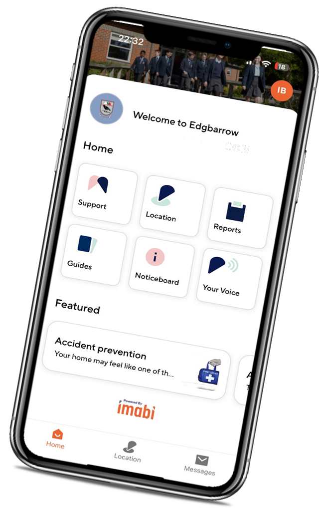 Image of imabi app on a phone